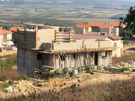 New home under construction in Israel