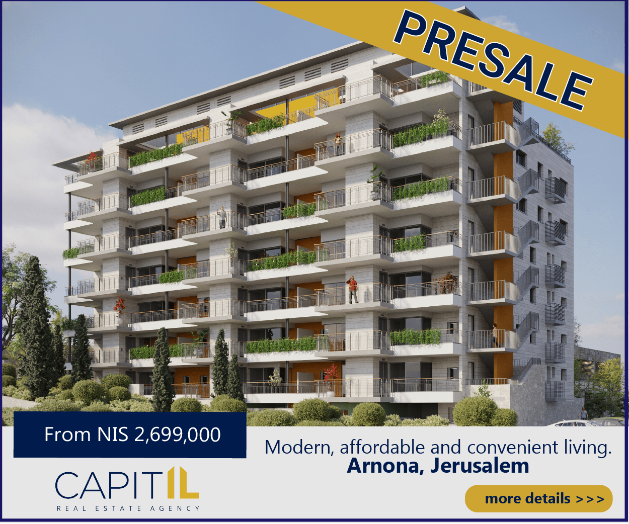 New apartments in Arnona